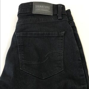 Signature Levi Strauss Women’s High-Rise Skinny Jeans Black | 29x30